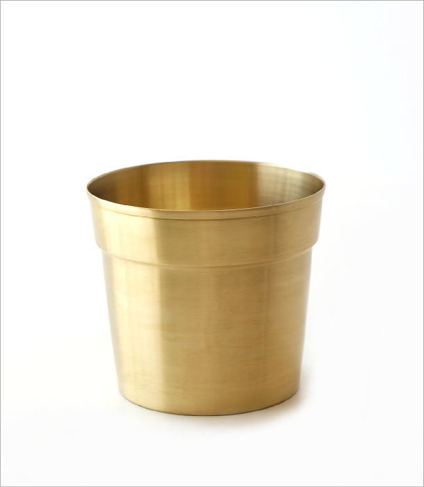鉢カバー プランターおしゃれ 真鍮 ポットカバー ゴールド