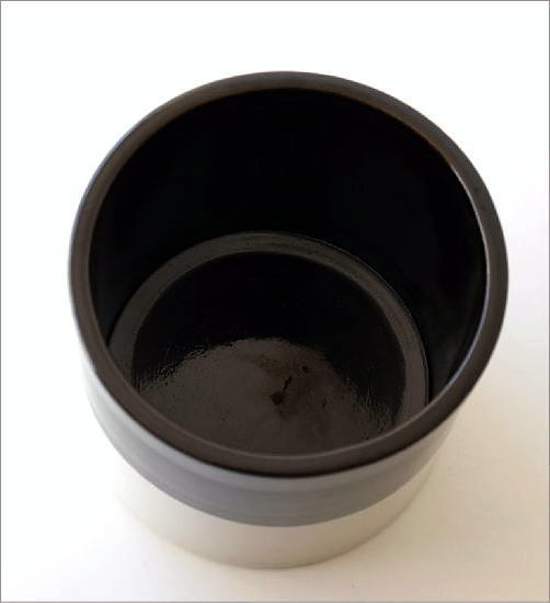 鉢カバー おしゃれ プランターカバー 陶器 フラワーポット バイカラー