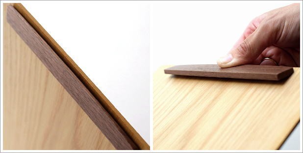 バインダー クリップボード A4 おしゃれ 縦横両用 木製 マグネット