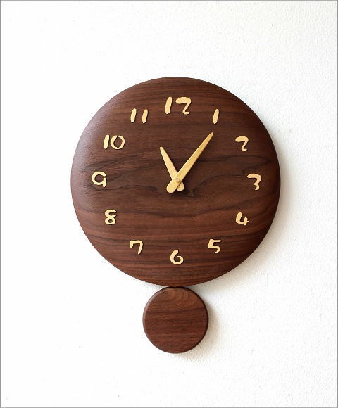 振り子時計 壁掛け おしゃれ 木製 日本製 手作り 天然木 無垢材