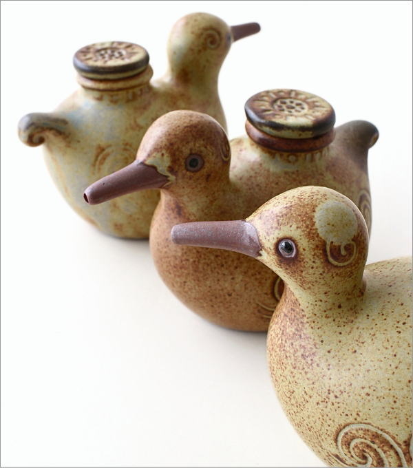 汁次 鳥 おしゃれ かわいい せっ器 ソギ模様 日本製 瀬戸焼 和モダン