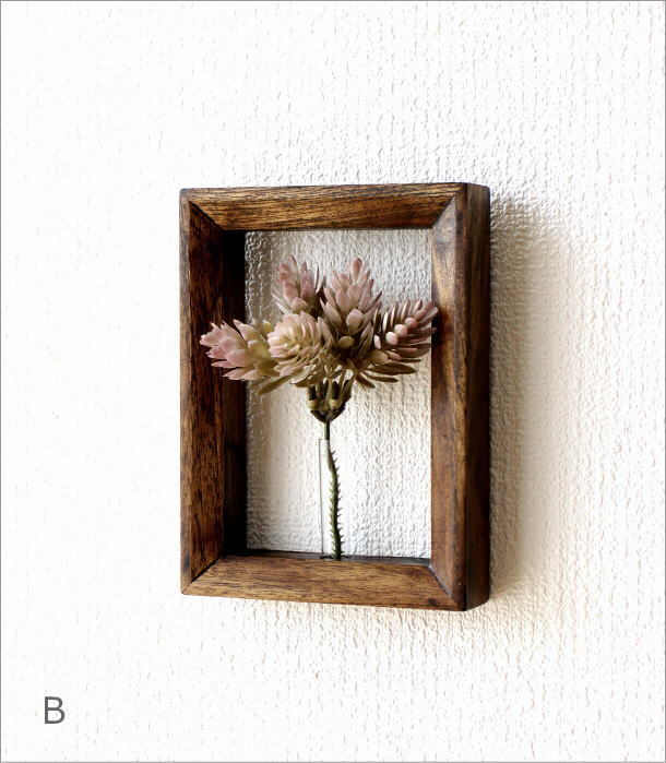 フラワーフレーム おしゃれ 壁掛け ポストカード ハガキサイズ