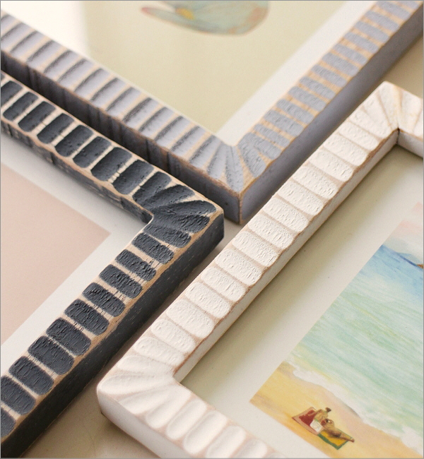 チークウッドのしのぎフレーム 3カラー ポストカード(2)