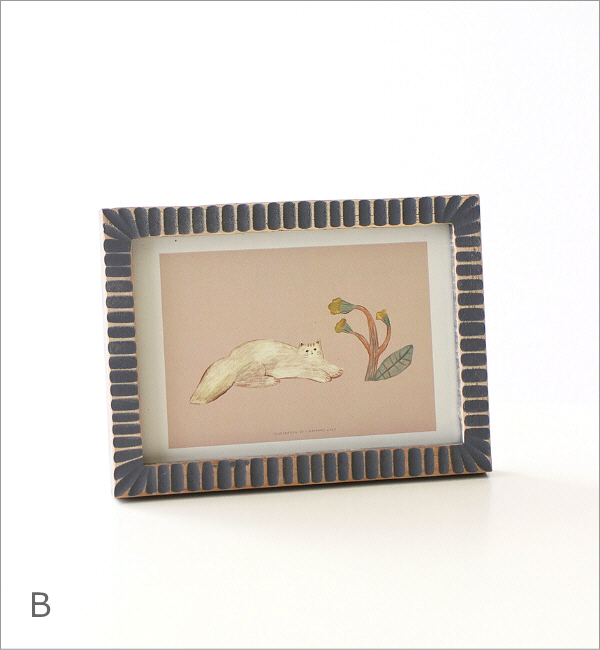 チークウッドのしのぎフレーム 3カラー ポストカード(6)