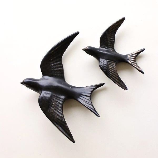 壁掛け オブジェ 鳥 バード オーナメント おしゃれ 2個 セット 壁飾り