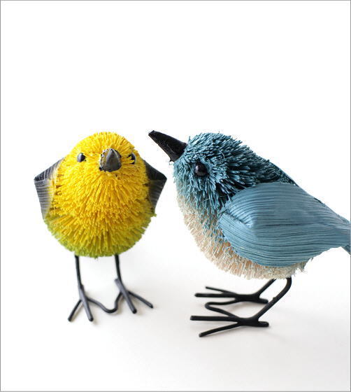 たわし アニマル 鳥 トリ 置物 オブジェ おしゃれ かわいい