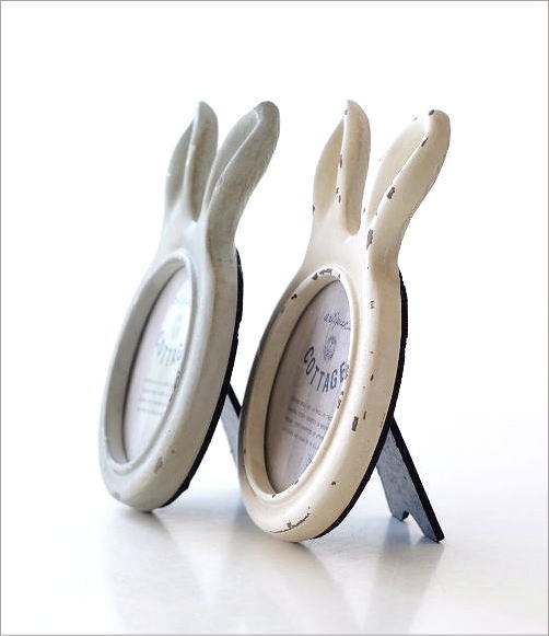 フォトフレーム 壁掛け 卓上 写真立て うさぎ ウサギ おしゃれ