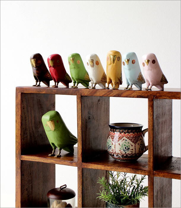 梟　オブジェセット patapataminzoku_ob462