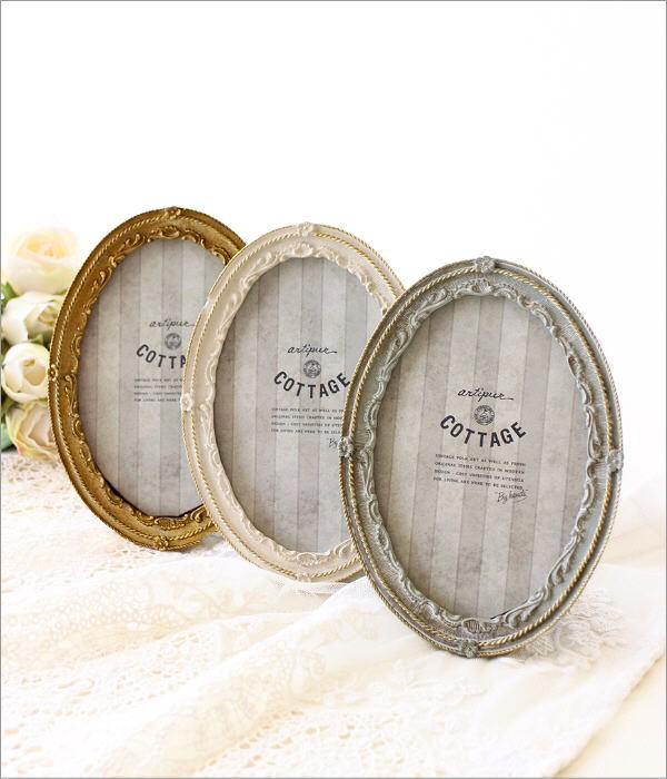 オーバル フォトフレーム 3カラー(1)