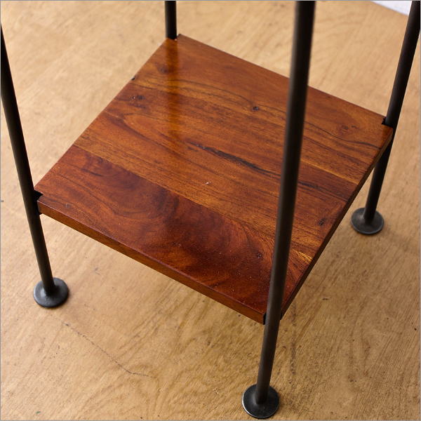 サイドテーブル 木製 アイアン おしゃれ ソファ ベッド スリム ベッド