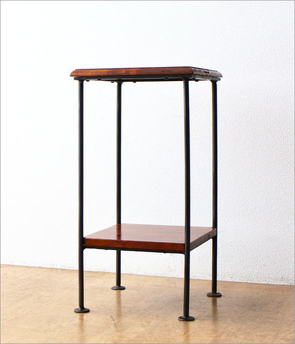 サイドテーブル 木製 アイアン おしゃれ ソファ ベッド スリム ベッド