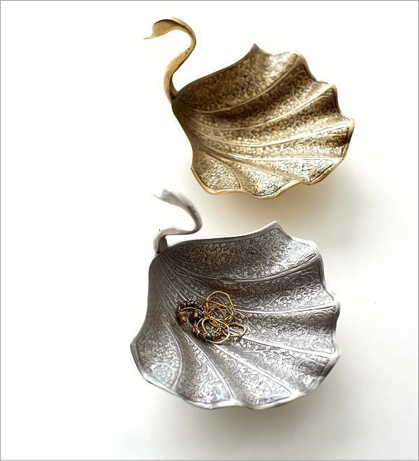 プレート トレー トレイ 真鍮 小物 皿 ゴールド シルバー レトロ