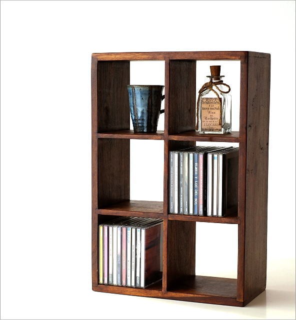 CDラック おしゃれ 木製 スリム 飾り棚 シェルフ 卓上 ラック