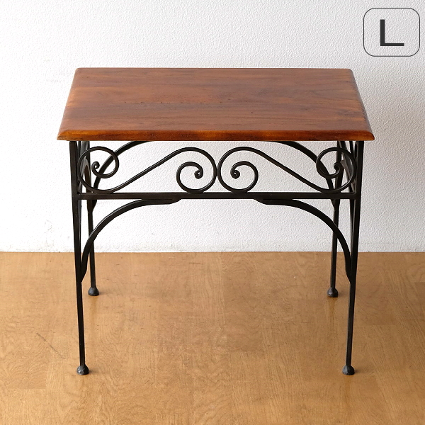 アイアンとアカシアのネストテーブル L