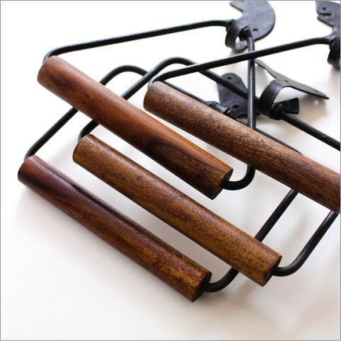 タオルハンガー アイアン 木製 おしゃれ かわいい タオル掛け タオル