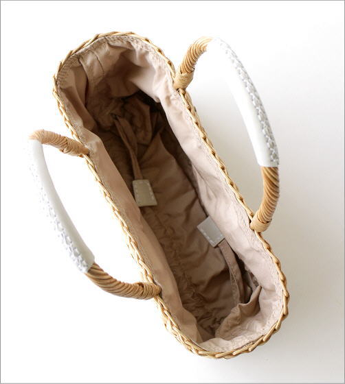 かごバッグ レディース カゴバッグ おしゃれ ナチュラル 横長 本革