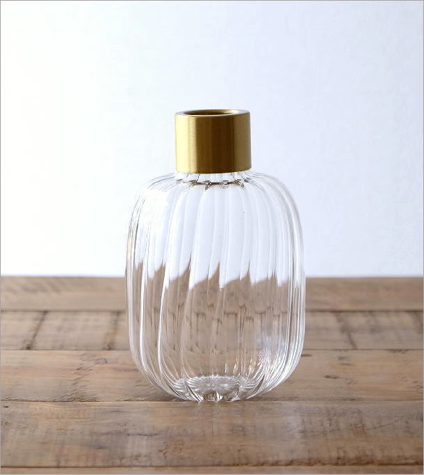 花瓶 花びん フラワーベース おしゃれ ガラス 花器 丸い ガラスベース