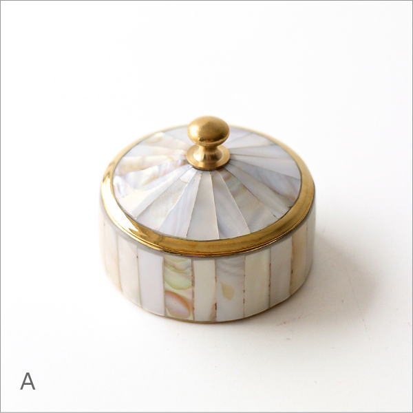 小物入れ ふた付き おしゃれ 真鍮 ミニ アンティーク 小さい 卓上 丸