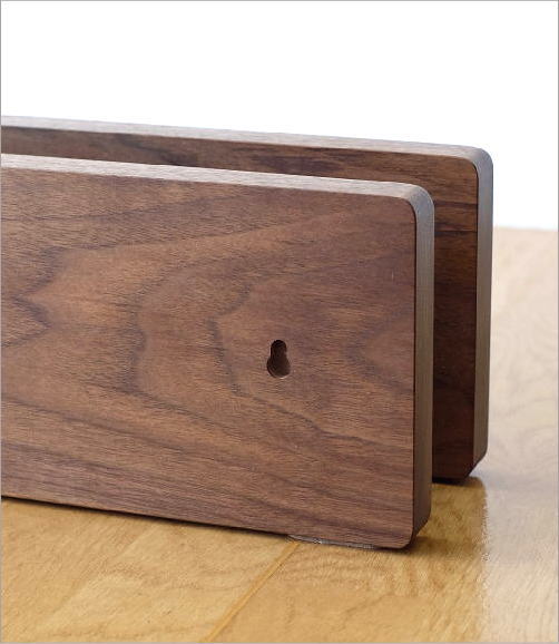 ウォールナットのスリッパラック L(6)