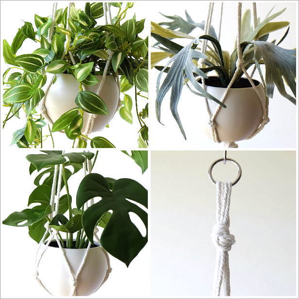 フェイクグリーン ポット付き 壁掛け CT触媒 消臭 ハンギング 吊り下げ