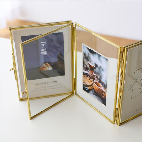 フォトフレーム 写真立て おしゃれ 4窓 4面 8枚 複数 多面 卓上 L判