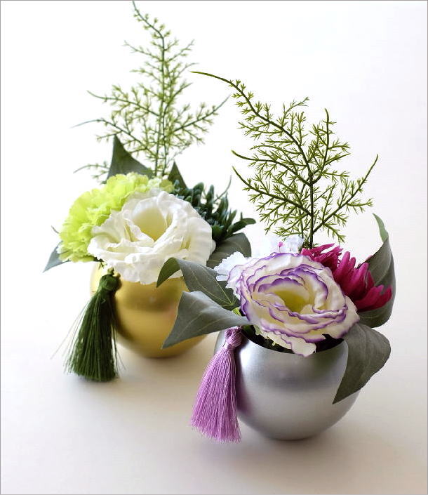 メモリアルフラワー おしゃれ フラワーポット フェイクフラワー