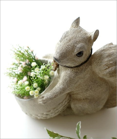 れ*げ様 リス置物 ガーデンオブジェ ガーデンオーナメント イギリス製