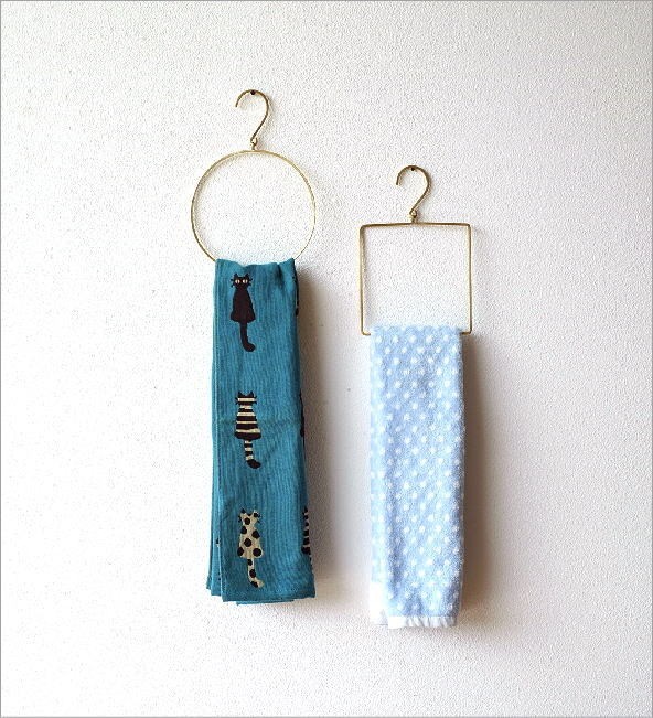 タオルハンガー 真鍮 おしゃれ アンティーク キッチン トイレ 洗面所