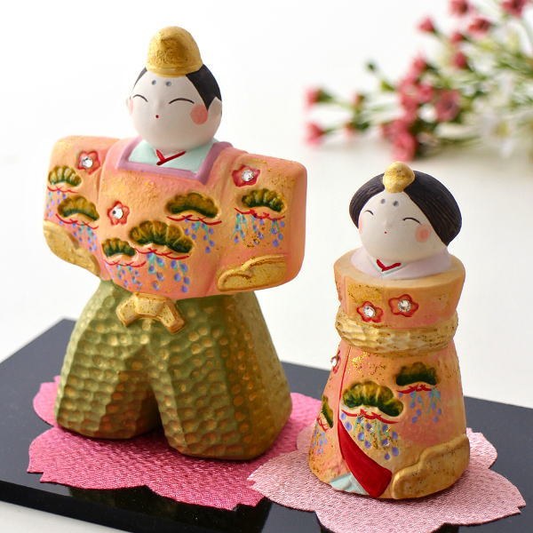 雛人形 ひな祭り 桃の節句 親王飾り コンパクト 小さめ 可愛い