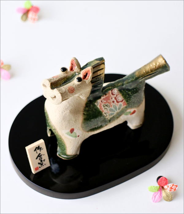 瀬戸焼 干支 干支 置物 馬 午 陶器 瀬戸焼 玄関 干支飾り うま オブジェ 飾り物