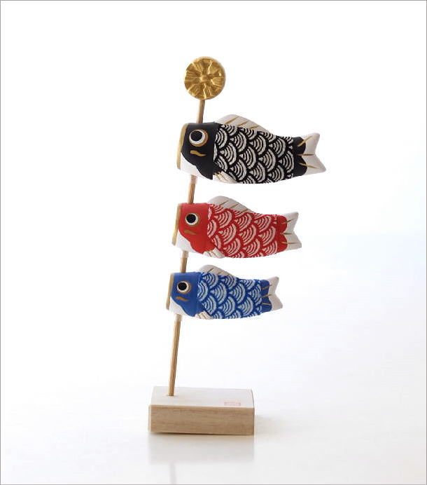 錦彩 ちりめん鯉のぼり飾り(4)