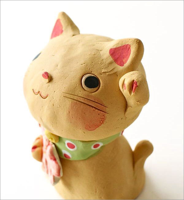 招き猫 おしゃれ 置物 オブジェ ねこ ネコ 陶器 かわいい 日本製 美濃
