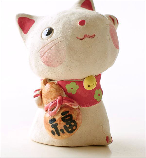 招き猫 おしゃれ 置物 オブジェ ねこ ネコ 陶器 かわいい 日本製 美濃