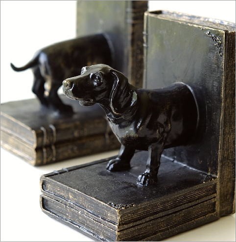 ブックエンド おしゃれ アンティーク レトロ 犬 イヌ 動物 本立て 本立