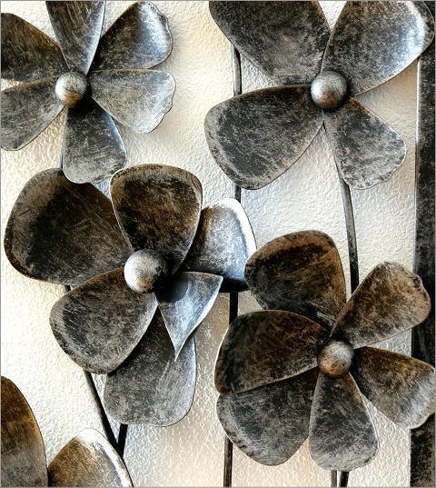 アートパネル 壁飾り 花 アイアン インテリア デザイン ウォールアート