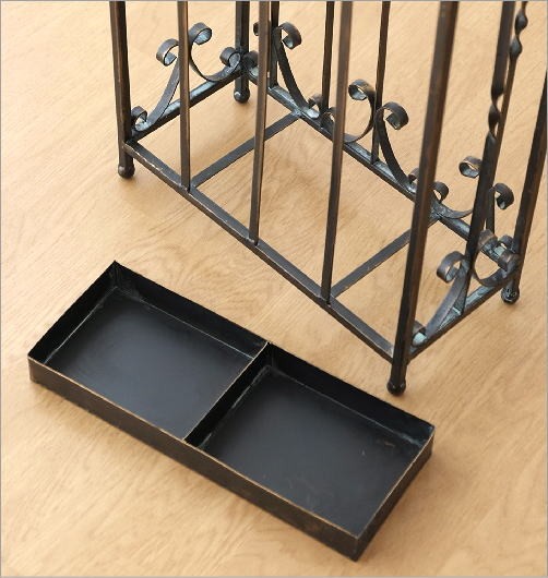 傘立て 傘たて 傘立 スリム おしゃれ アンティーク アイアン 薄型