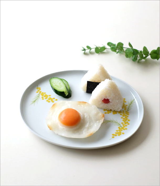 お皿 プレート 陶器 おしゃれ 中皿 メイン皿 かわいい 大きめ ミモザ