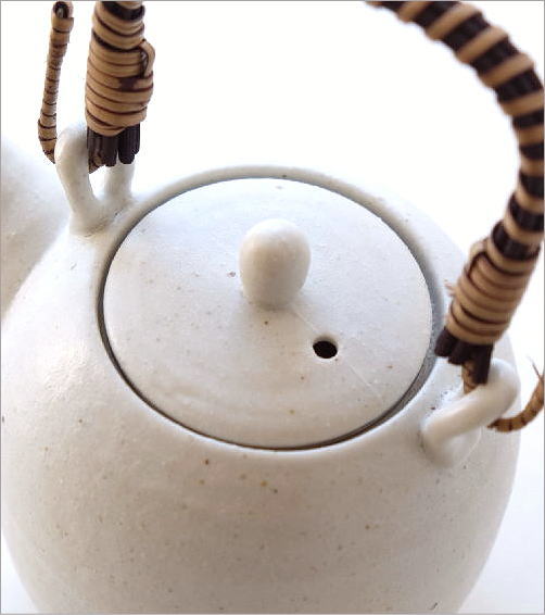 土瓶 急須 きゅうす おしゃれ 日本製 美濃焼き 白釉土瓶 : ギギ