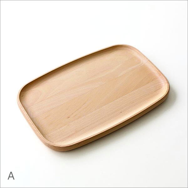 木製トレートレイ カフェ カフェトレー お盆 おしゃれ 天然木 無垢
