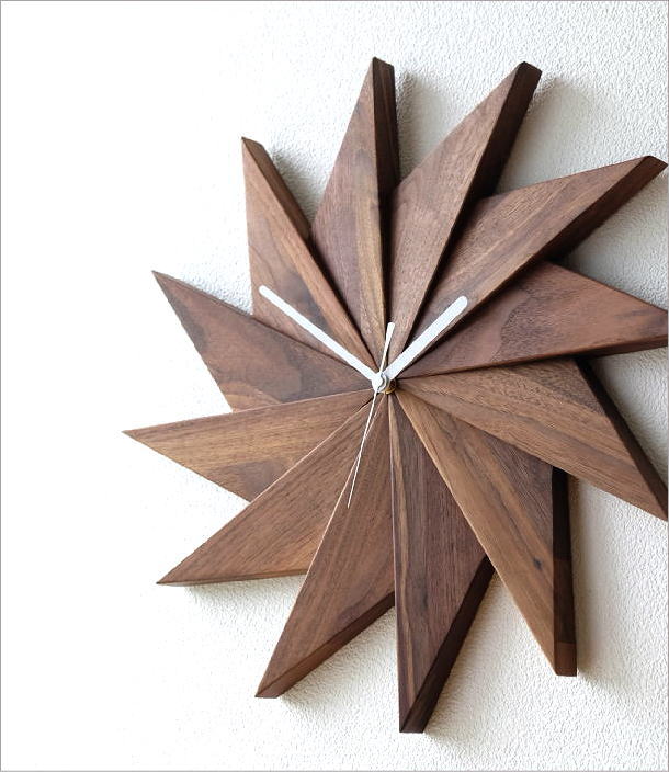 壁掛け時計 掛け時計 掛時計 壁掛時計 木製 おしゃれ ウッドウォール