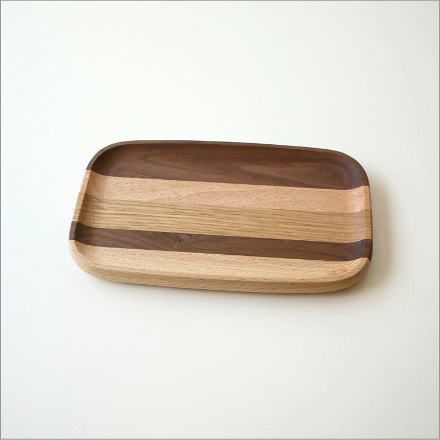 70-80s ヴィンテージ ウッド トレイ 無垢 天然木 お盆 トレー 木目 70