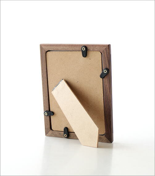 ウッドフォトフレーム スリム丸L判(3)