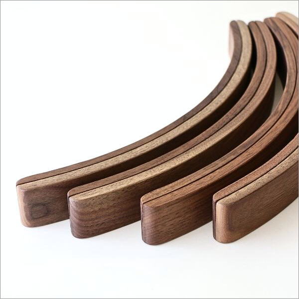 カーブカードスタンド ウォルナット(7)