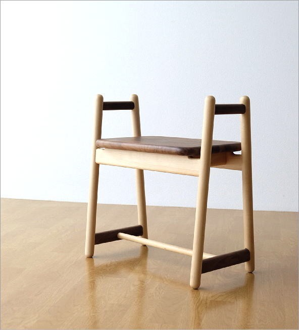スツール 木製 椅子 おしゃれ 補助椅子 玄関 腰掛け チェア 持ち手 