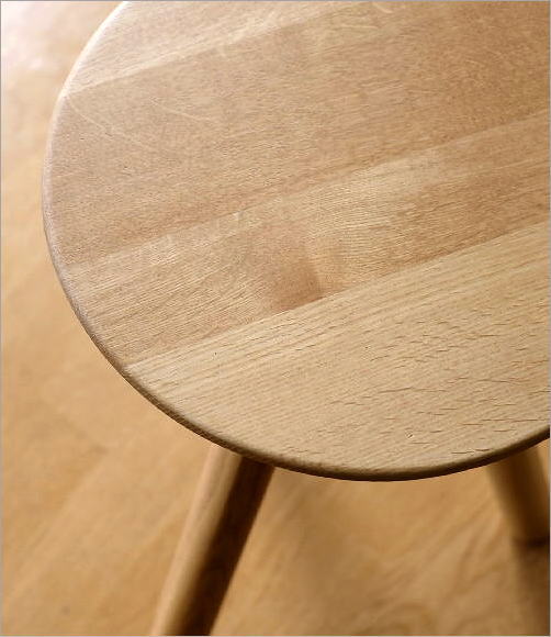 スツール　天然木 高さと形が選べる天然木スツール ハイ（高さ60cm） 丸型 通販 - ディノス