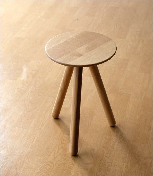 スツール 木製 天然木 ウッドスツール おしゃれ オーク 無垢材 ウッド