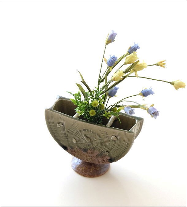 花瓶 花びん 陶器 フラワーベース 和風 おしゃれ 花器 日本製 瀬戸焼 
