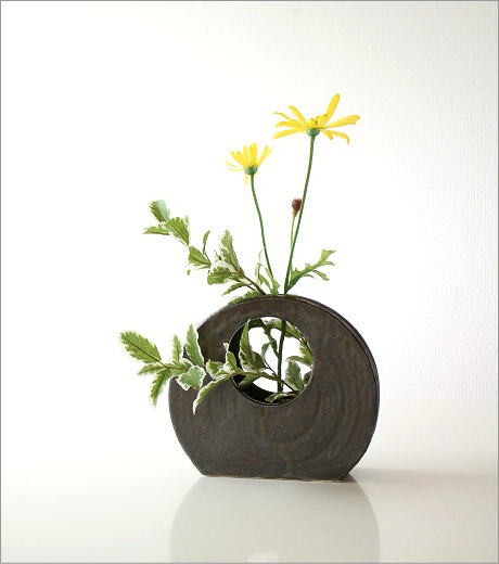 骨董　瀬戸　アールデコ　モダン　黒猫　花入　花器　一輪挿し　置き物 骨董 瀬戸 アールデコ モダン 黒猫 花入 花器 一輪挿し 置き物