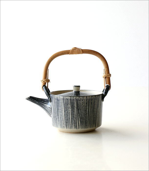 土瓶 急須 おしゃれ ポット 陶器 茶こし付き 和風 モダン 赤津焼 十草