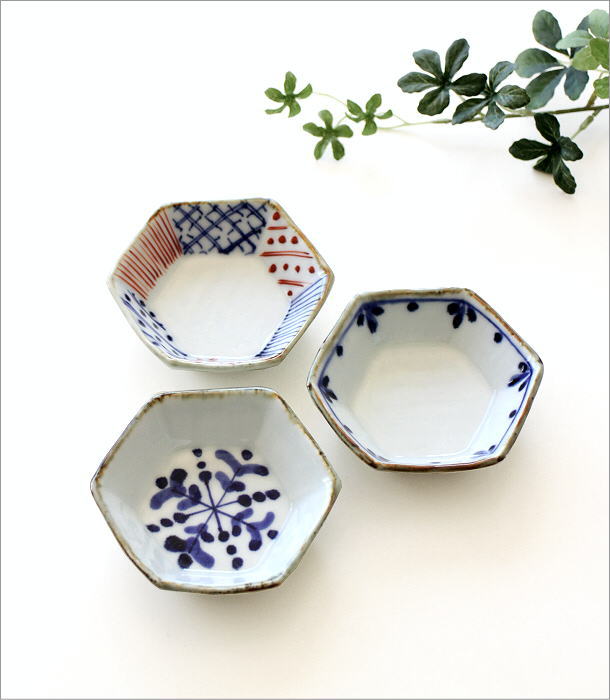 お皿 小皿 ミニ皿 六角 陶器 磁器 おしゃれ 取り皿 手のひら